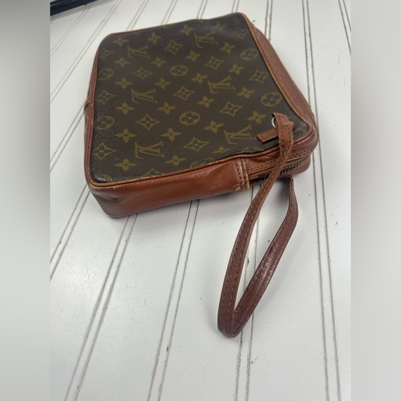 Louis Vuitton Pochette Second 184 Sport Brown Monogram Clutch Bag